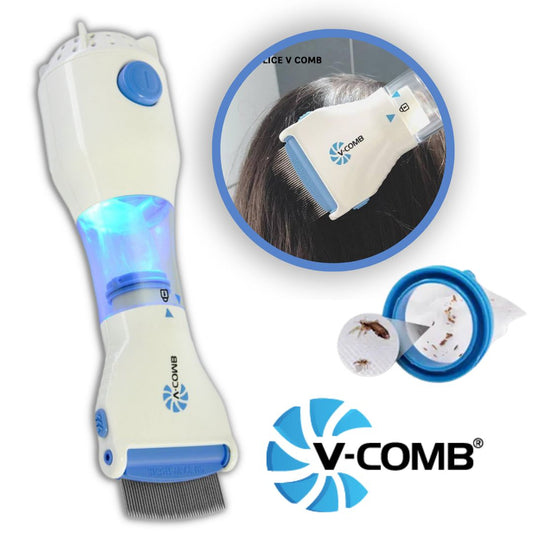 v comb electrical head anti lice removal with filters