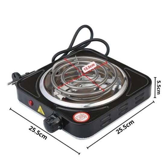 Electric Stove for cooking, Hot Plate heat up in just 2 mins, Easy to clean, 1000W, Automatic